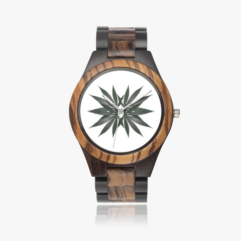 DIXL 4Leaves Slate Contrast Wooden Watch