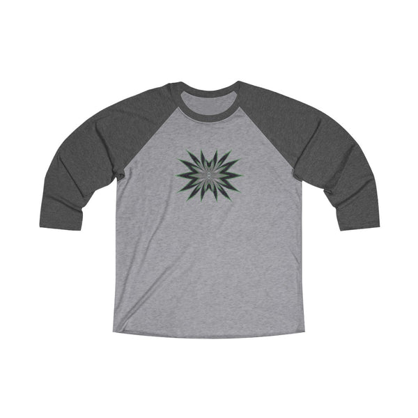 DIXL 4Leaves Green Unisex Tri-Blend 3/4 Raglan Tee