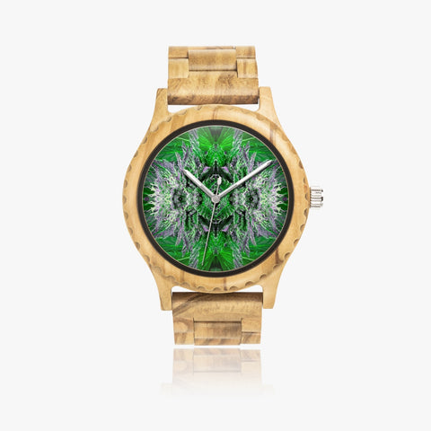 DIXL Green Wings Italian Olive Lumber Wooden Watch