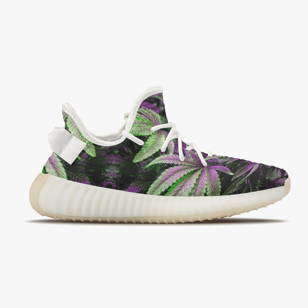 DIXL Weedyeezyz Leafy Love Unisex Mesh Knit Sneakers - White