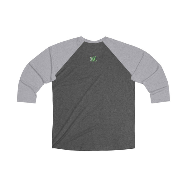 DIXL 4Leaves Green Unisex Tri-Blend 3/4 Raglan Tee