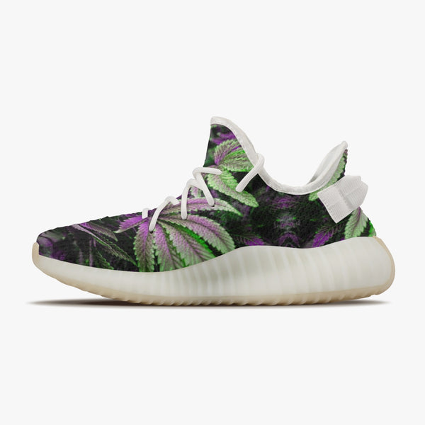 DIXL Weedyeezyz Leafy Love Unisex Mesh Knit Sneakers - White