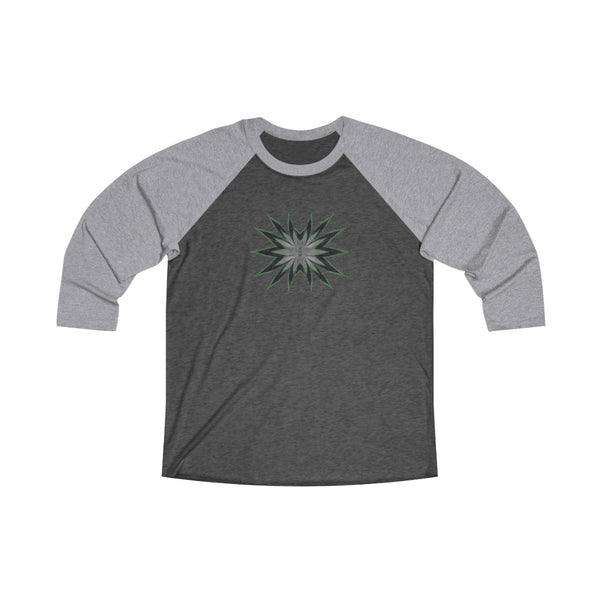 DIXL 4Leaves Green Unisex Tri-Blend 3/4 Raglan Tee