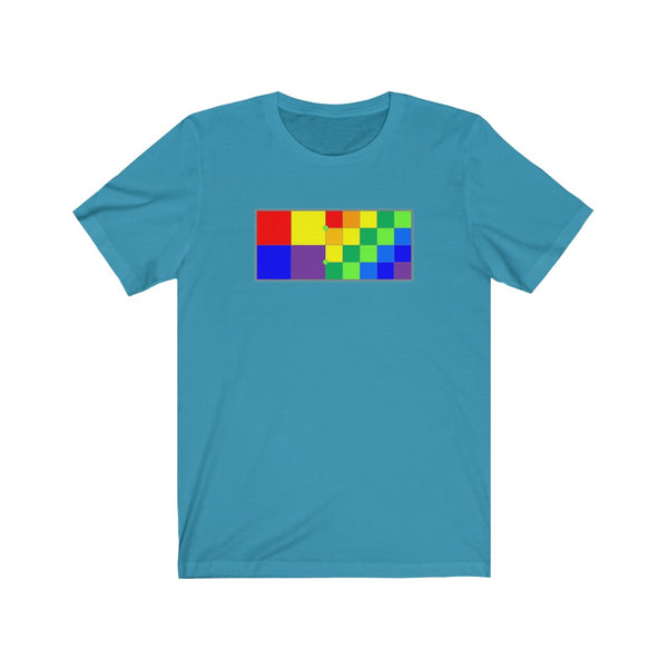 DIXL Colorblocks Rainbow Unisex Jersey Short Sleeve Tee