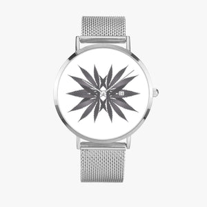 DIXL 4Leaves Slate Stainless Steel Perpetual Calendar Quartz Watch