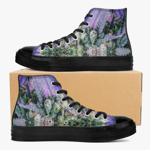 DIXL Purple Haze High-Top Canvas Shoes - Black