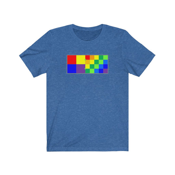 DIXL Colorblocks Rainbow Unisex Jersey Short Sleeve Tee