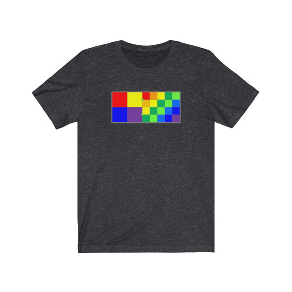 DIXL Colorblocks Rainbow Unisex Jersey Short Sleeve Tee