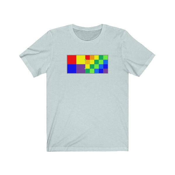 DIXL Colorblocks Rainbow Unisex Jersey Short Sleeve Tee