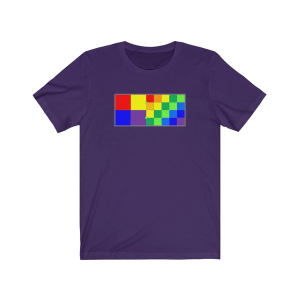 DIXL Colorblocks Rainbow Unisex Jersey Short Sleeve Tee