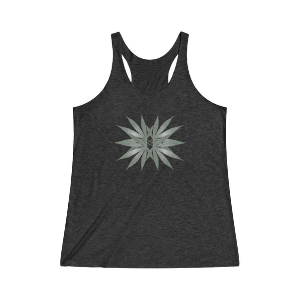 DIXL 4Leaves Slate Women's Tri-Blend Racerback Tank